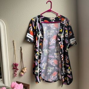 POWERPUFF GIRLS button up jersey